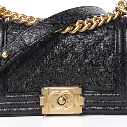 Chanel Caviar Quilted Small Boy Flap Black 10 of 11