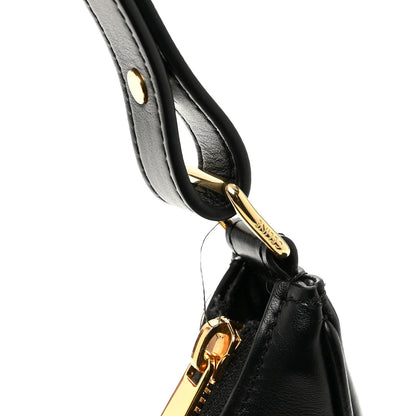 Celine Smooth Calfskin Medium Strap Ava Triomphe Shoulder Bag Black 11 of 11