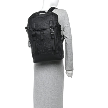 Louis Vuitton Calfskin Monogram Shadow Getaway Backpack Black 2 of 9