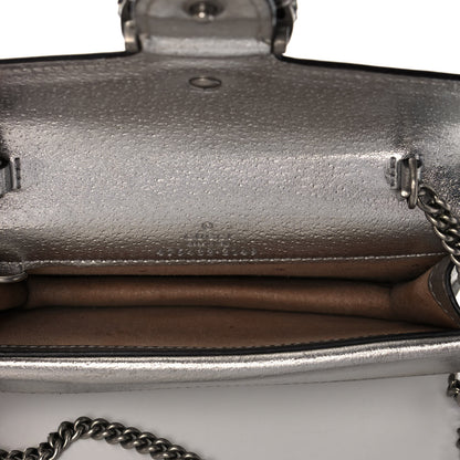 Gucci Metallic Calfskin Super Mini Dionysus Shoulder Bag Silver 5 of 11