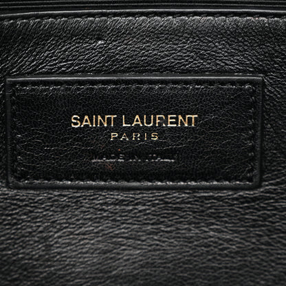 Saint Laurent Grain De Poudre Monogram Cassandre Clutch Black 7 of 17