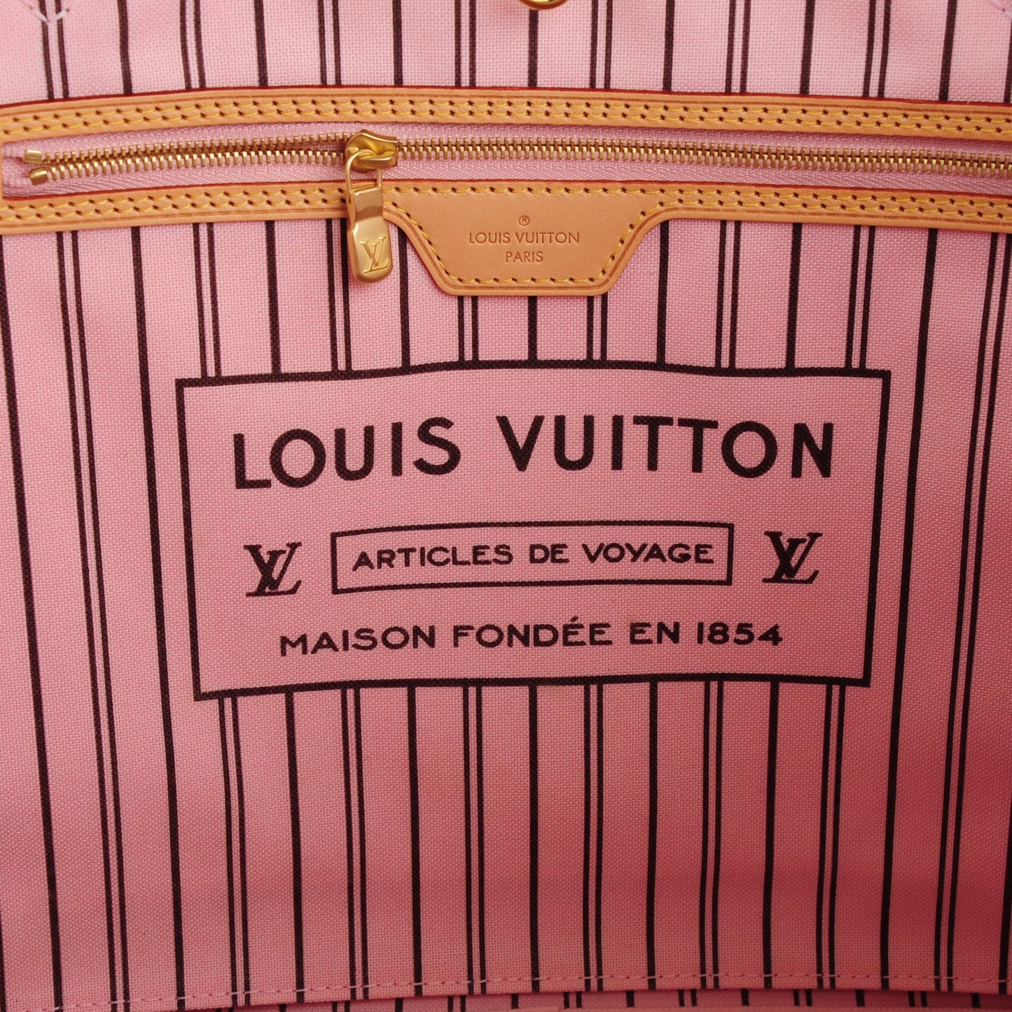 Monogram Neverfull MM Rose Ballerine