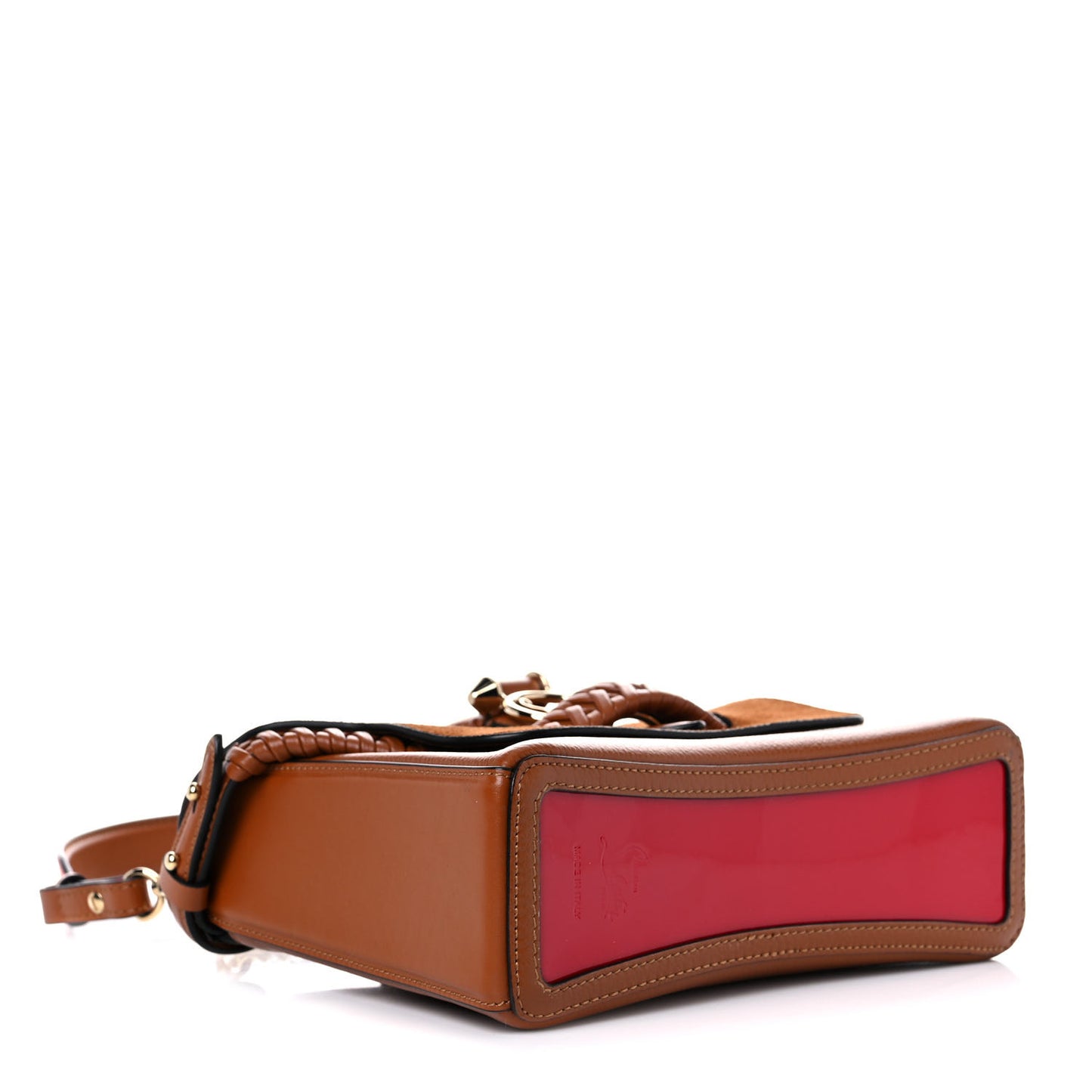 Suede Calfskin Small Rubylou Loubiwoodstock Shoulder Bag Cannelle