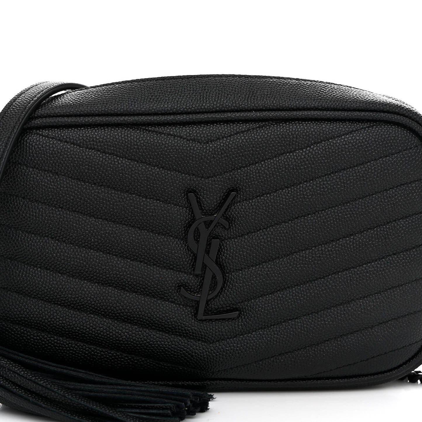 Grain De Poudre Matelasse Monochrome Monogram Mini Lou Camera Bag Black
