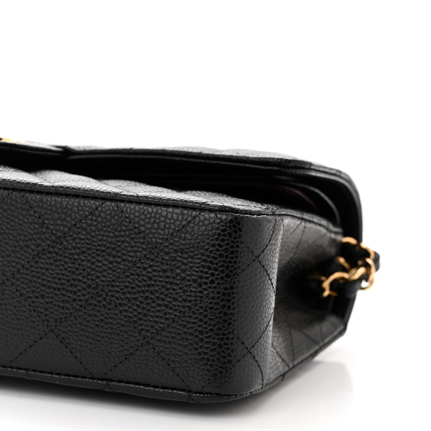 Chanel Caviar Quilted Medium Double Flap Black 10 of 11
