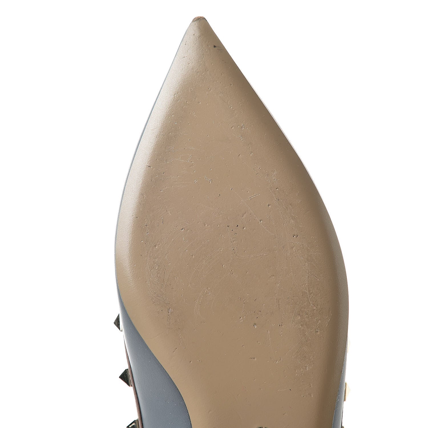 Valentino Garavani Nappa Rockstud Cage Ballerina Flats 39 Stone Poudre 8 of 10