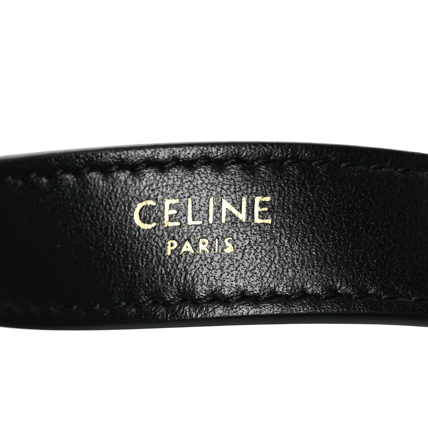 Celine Smooth Calfskin Medium Strap Ava Triomphe Shoulder Bag Black 6 of 10