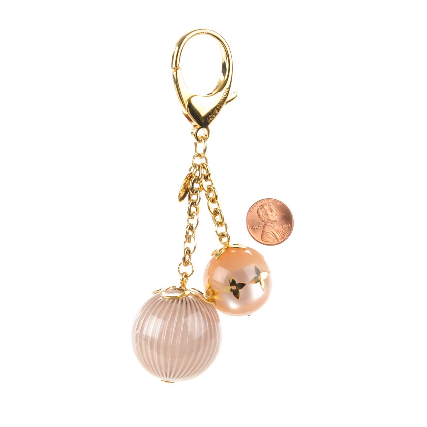Louis Vuitton Monogram Ball Charm Key Chain Blush 2 of 6