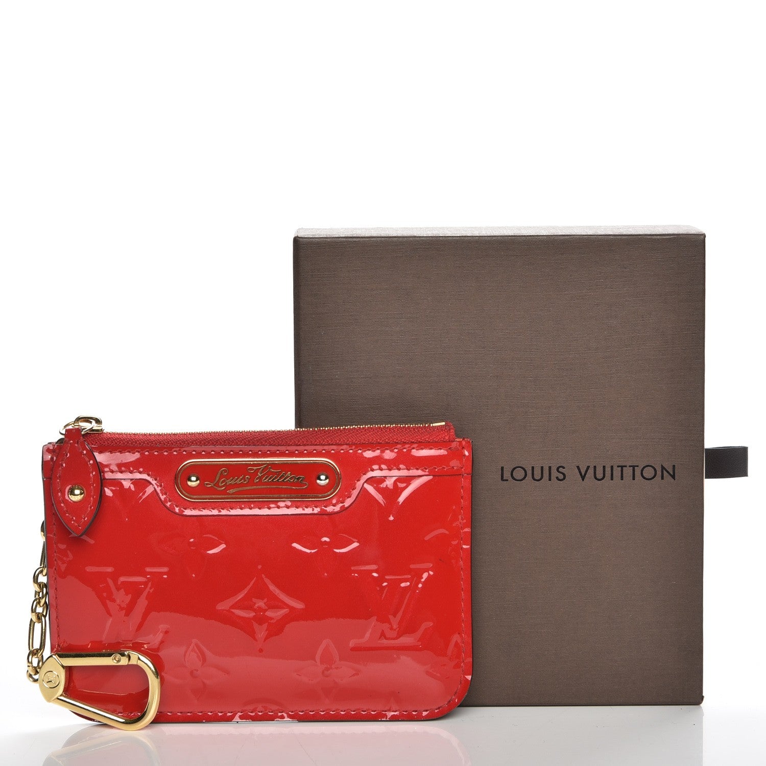 Louis Vuitton Vernis Key Pouch Cherry 8 of 8