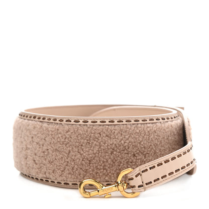 Fendi Shearling Nappa Vitello Liberty FF Strap You Light Rose 1 of 6