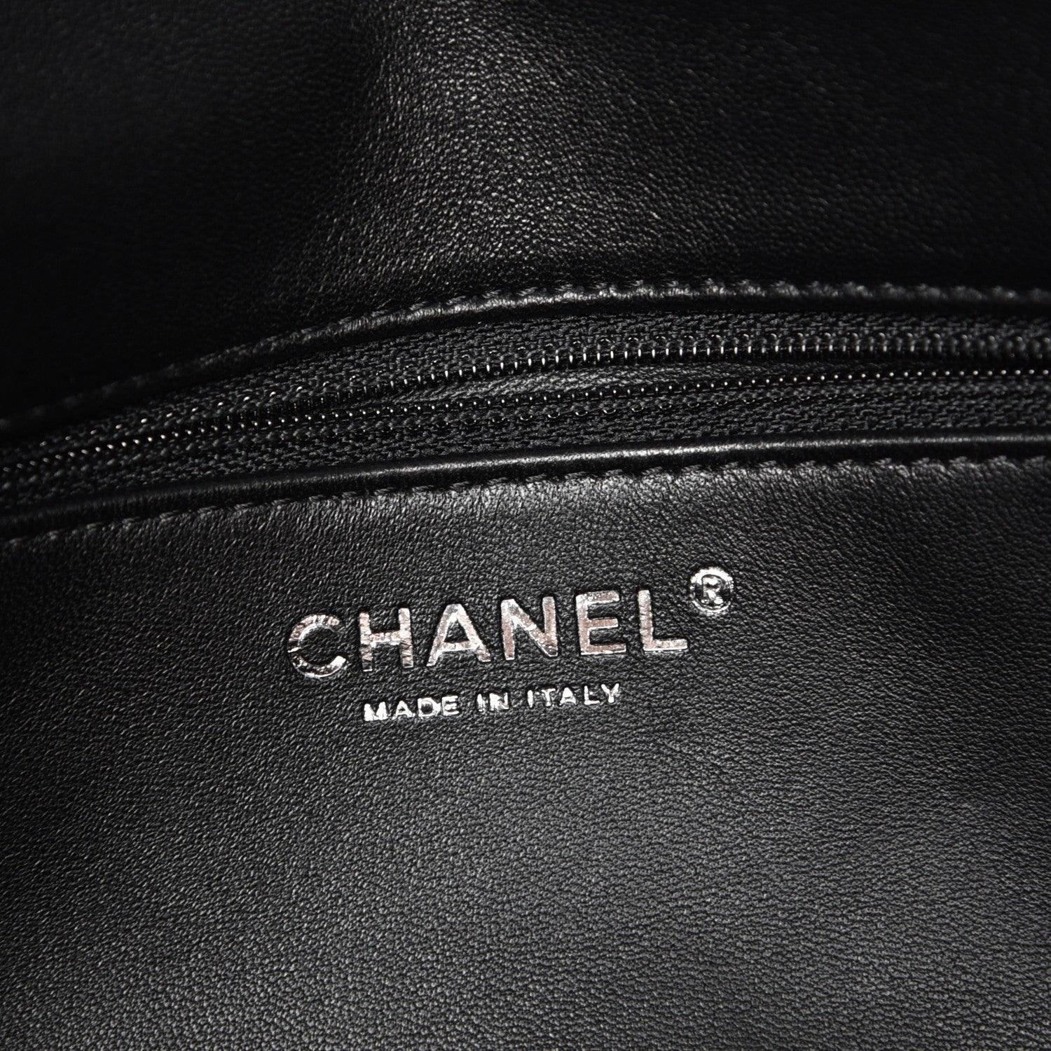Chanel Shearling Lambskin 100% Clutch Black 7 of 9