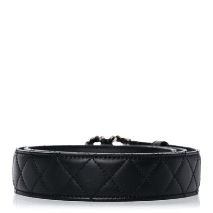 Chanel Lambskin Quilted CC Chain Belt 85 34 Black 2 of 9