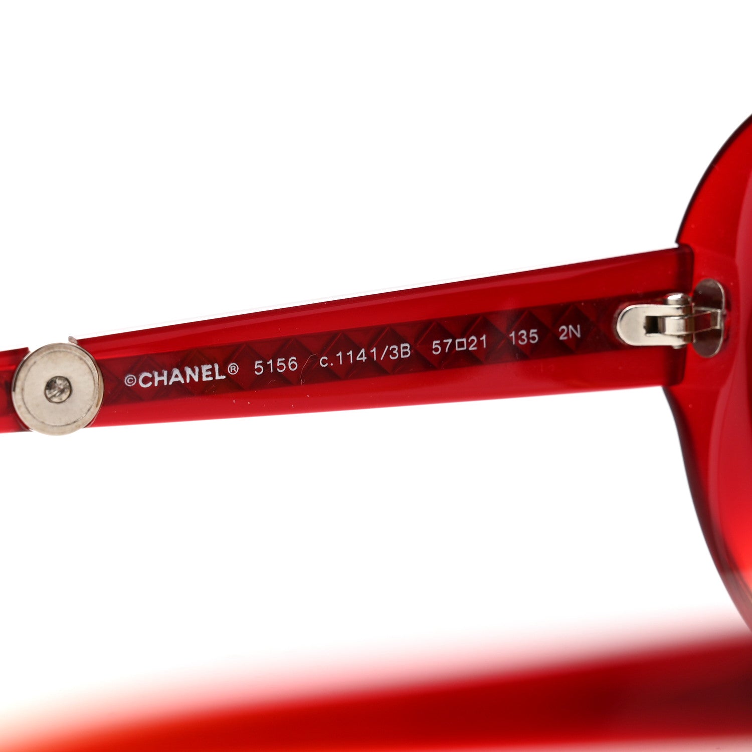 Chanel Acetate CC Sunglasses 5156 Red 5 of 6