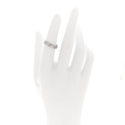 Cartier 18K White Gold 3.5mm LOVE Wedding Band Ring 50 5.25 2 of 4
