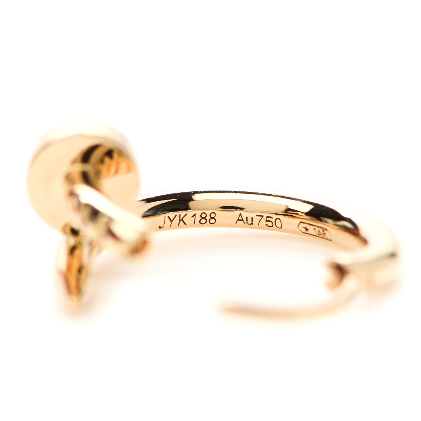 18K Yellow Gold Juste Un Clou Single Hoop Earring
