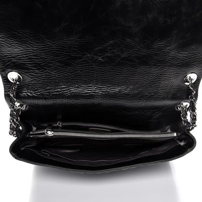 Chanel Glazed Calfskin Quilted CC Messenger Bag Black 6 of 10
