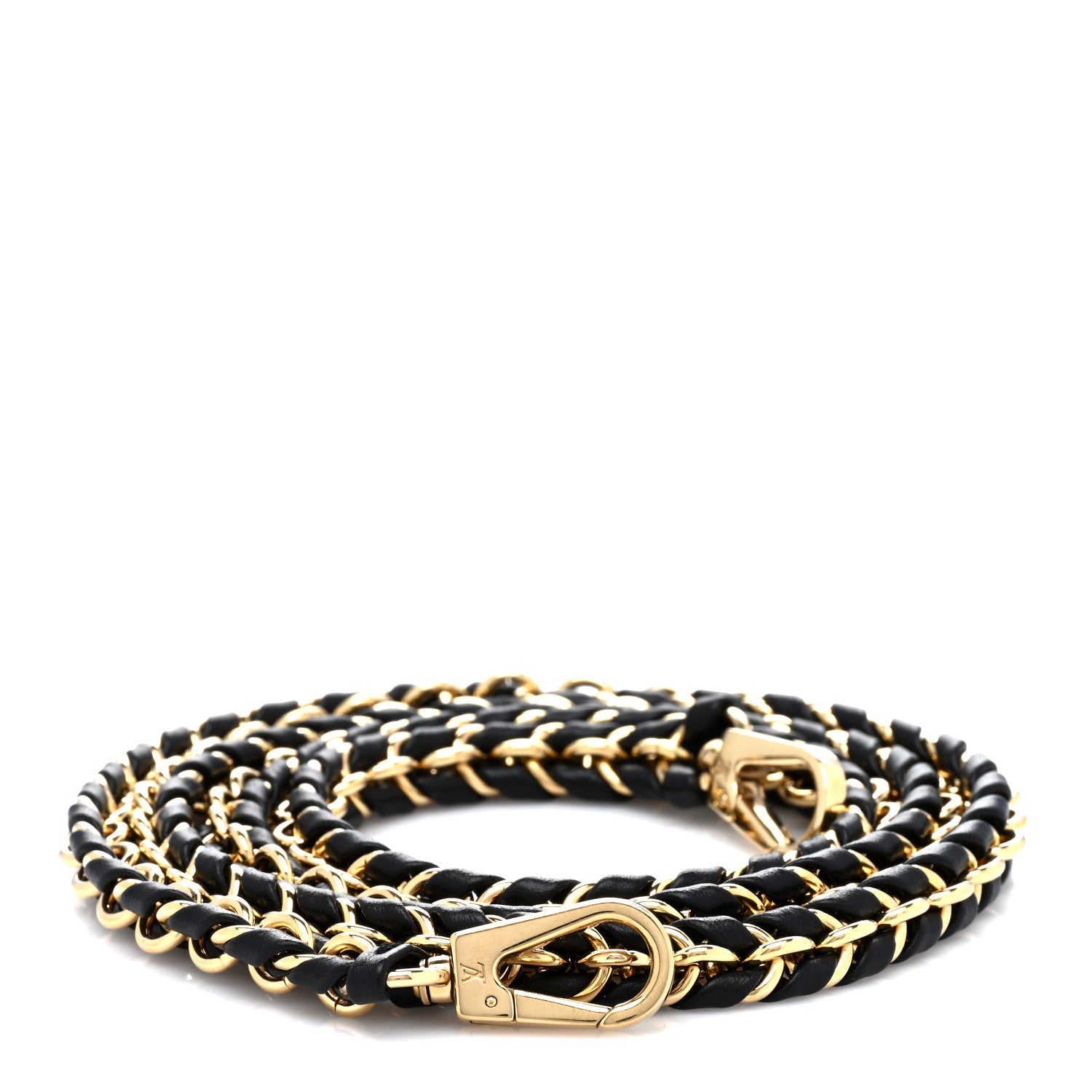 Louis Vuitton Calfskin Multi Pochette Chain Shoulder Strap Black Gold 1 of 3