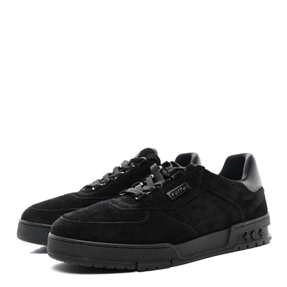 Louis Vuitton Suede Mens LV Trainer Sneakers 9 Black 3 of 9