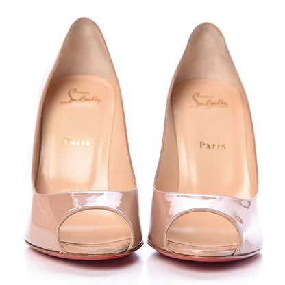 Christian Louboutin Patent Yootish 100 Pumps 40 Nude 2 of 9