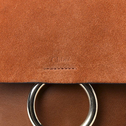 Chloe Suede Calfskin Medium Faye Backpack Tan 8 of 8