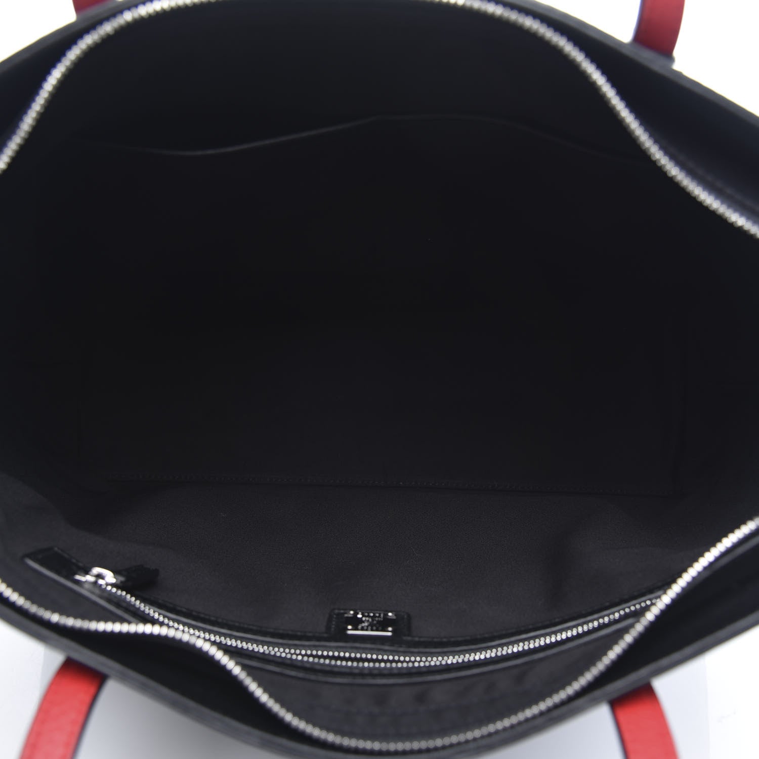 MCM Calfskin Ottomar Monogram Medium Klara Shopper Tote Black 5 of 10