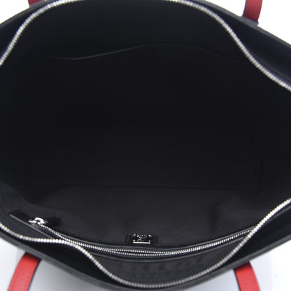 MCM Calfskin Ottomar Monogram Medium Klara Shopper Tote Black 5 of 10