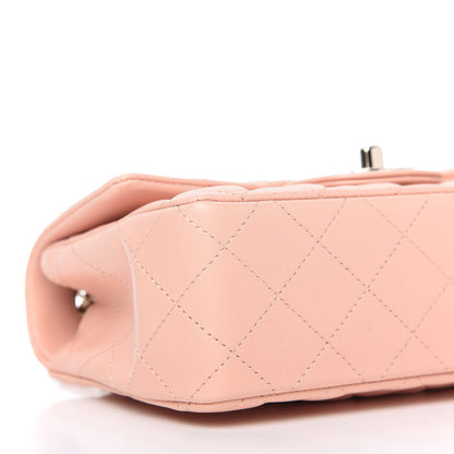 Chanel Lambskin Quilted Mini Rectangular Flap Light Pink 6 of 10