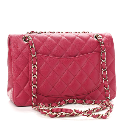 Chanel Caviar Quilted Small Double Flap Dark Pink 3 of 10