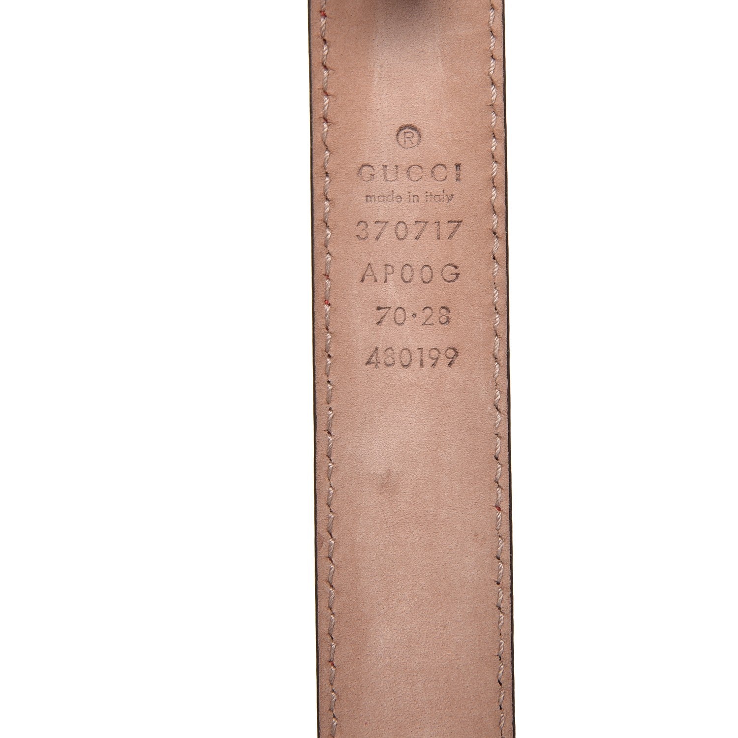 Gucci Moon Calfskin Interlocking G 25mm Belt 70 28 Red 3 of 5