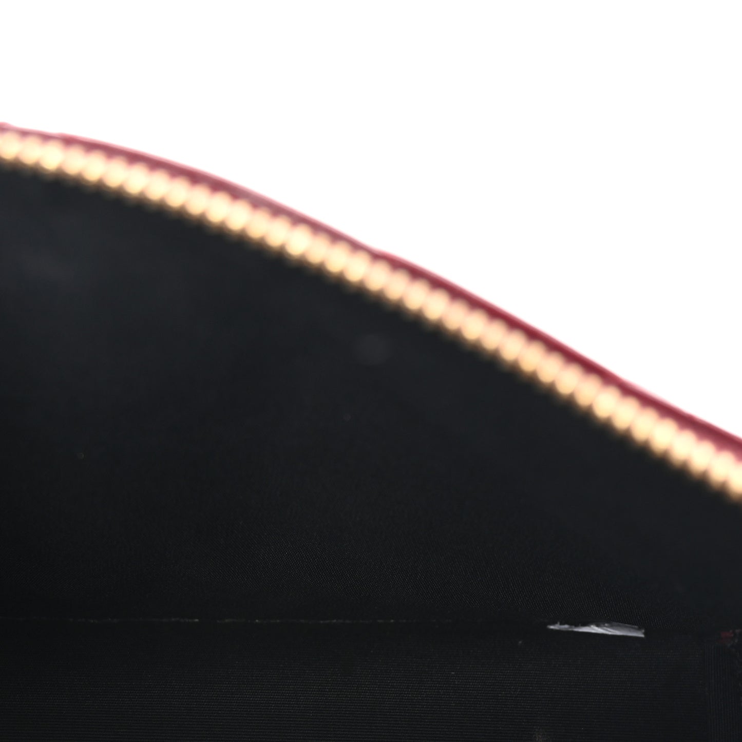 Patent Calfskin Quilted Tribute Icon Crossbody Flat Pouch Red