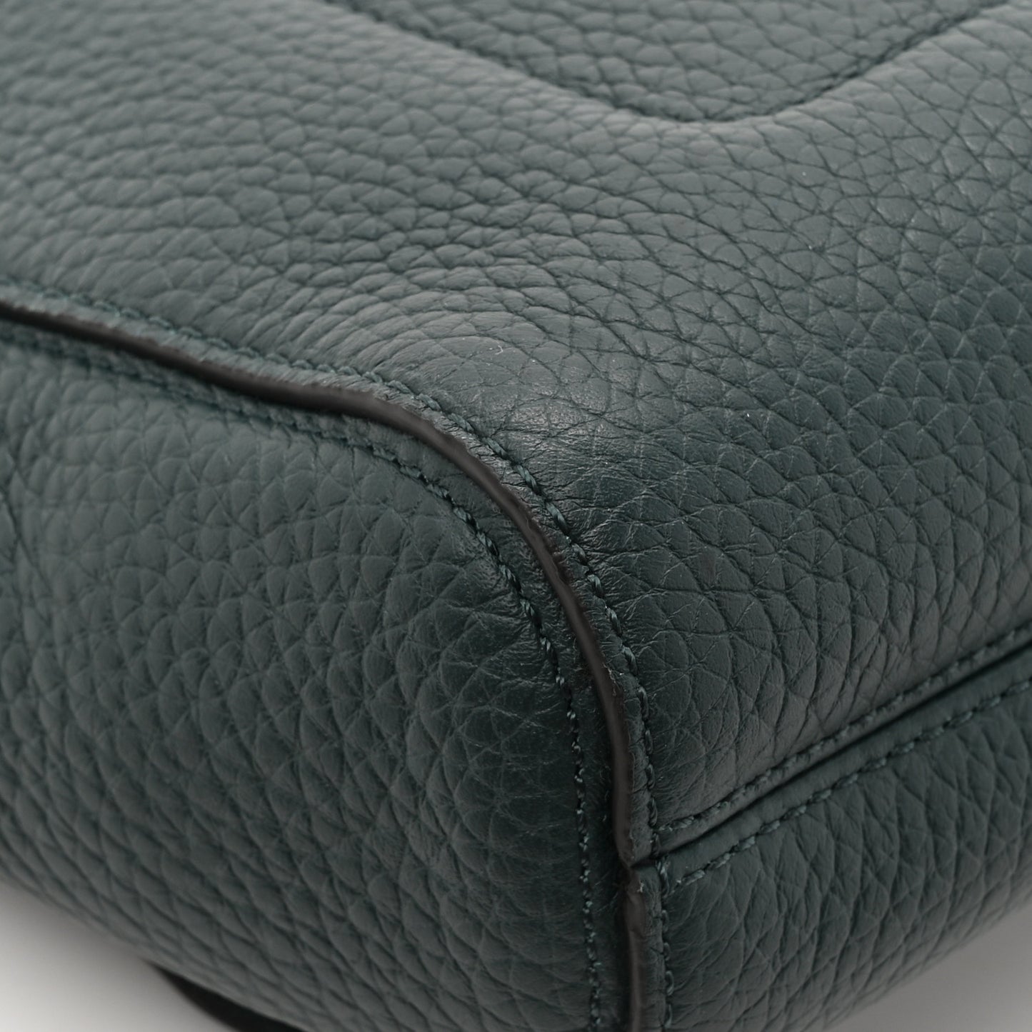 Heavy Grain Calfskin Small Lily Flap Mulberry Green