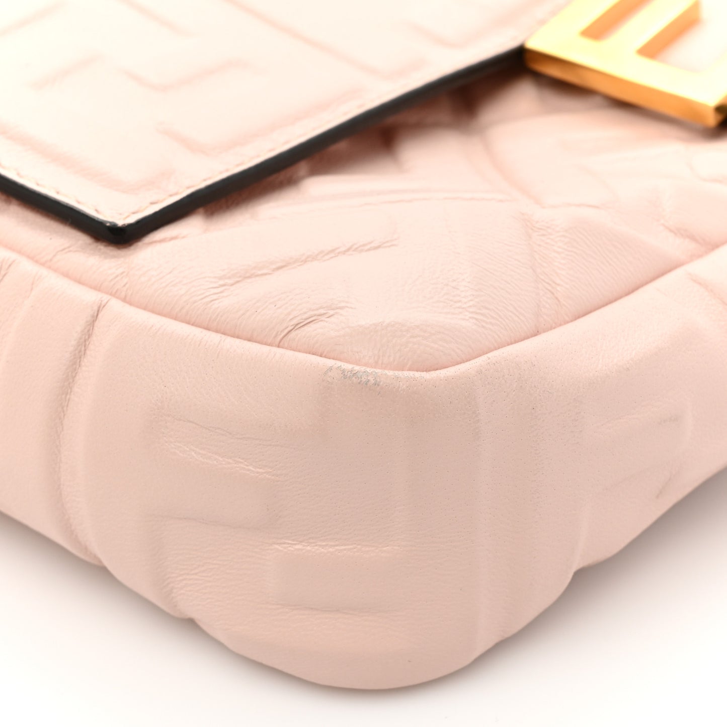 Nappa FF 1974 Embossed Baguette Rosa Quarzo