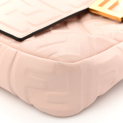 Fendi Nappa FF 1974 Embossed Baguette Rosa Quarzo 9 of 14