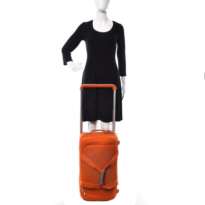 Louis Vuitton Knit Monogram Horizon Soft Duffle 55 Orange 2 of 12