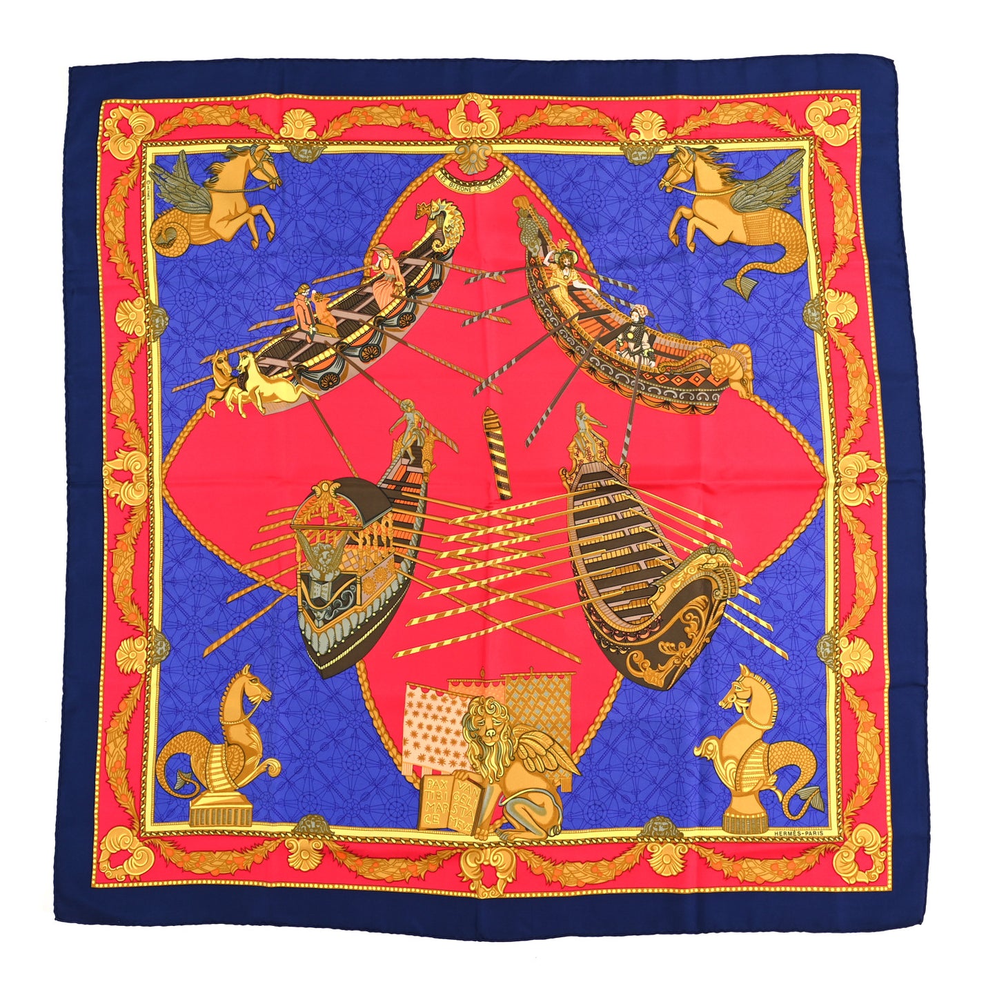 Silk Les Bissone De Venise Scarf 90