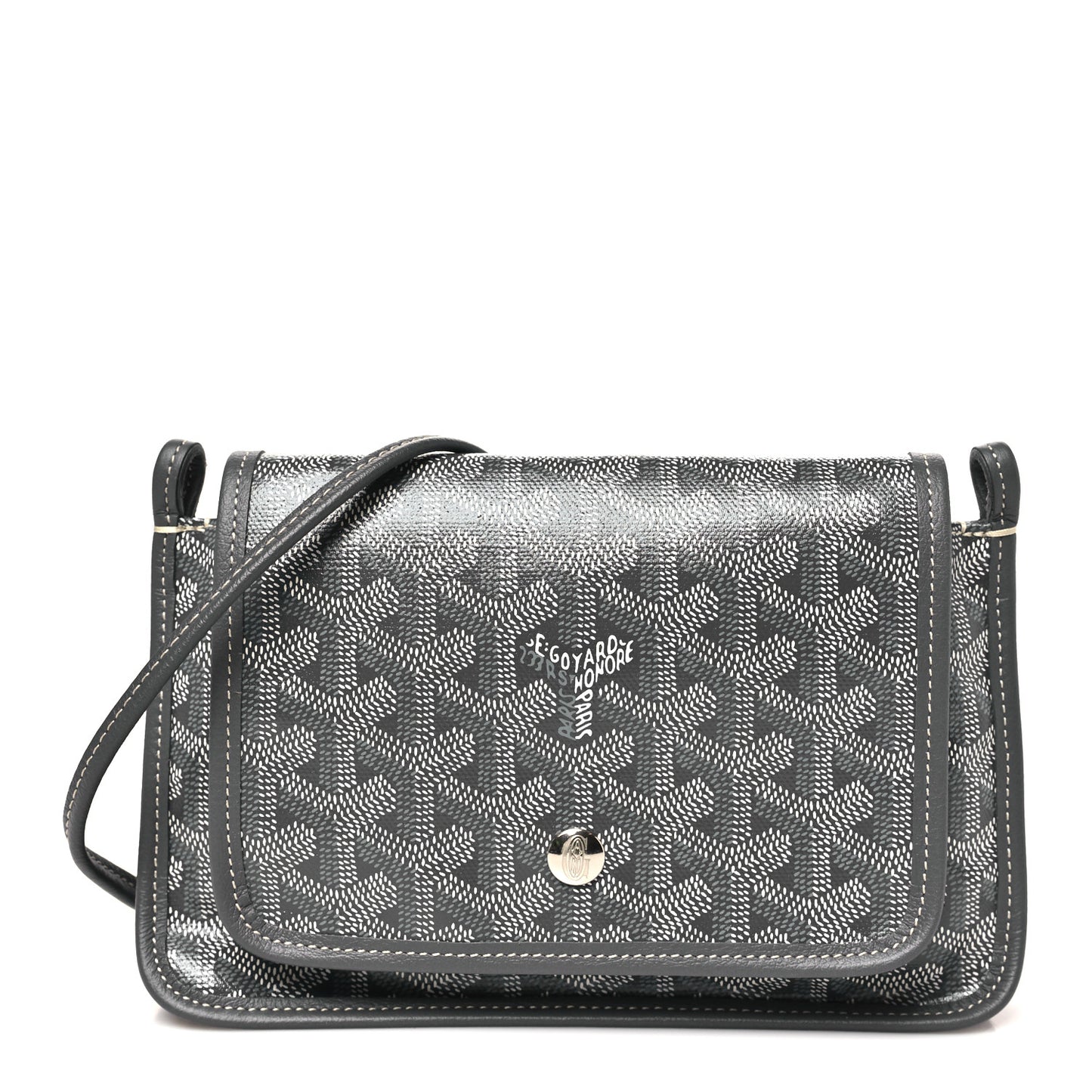 Goyardine Plumet Wallet Clutch Grey