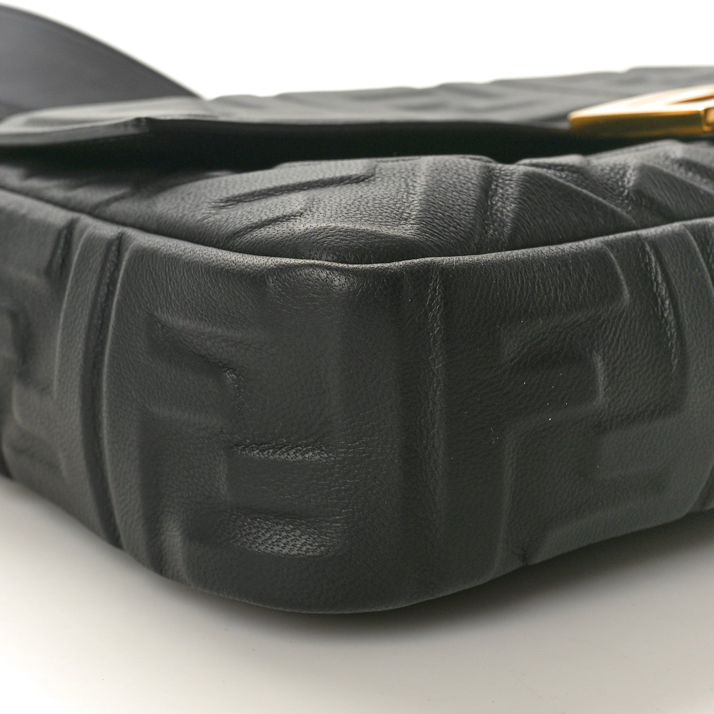 Nappa FF 1974 Embossed Baguette Black