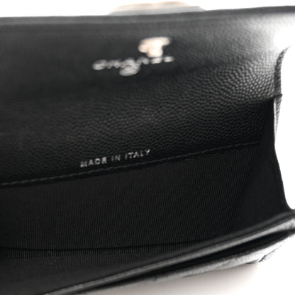 Chanel Caviar Quilted Boy Flap Card Holder Black 5 of 8