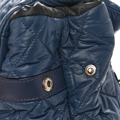 Chanel Nylon Quilted Coco Cocoon Backpack Blue 10 of 10