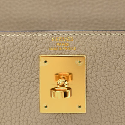 Hermes Togo Kelly Retourne 28 Gris Tourterelle 6 of 11