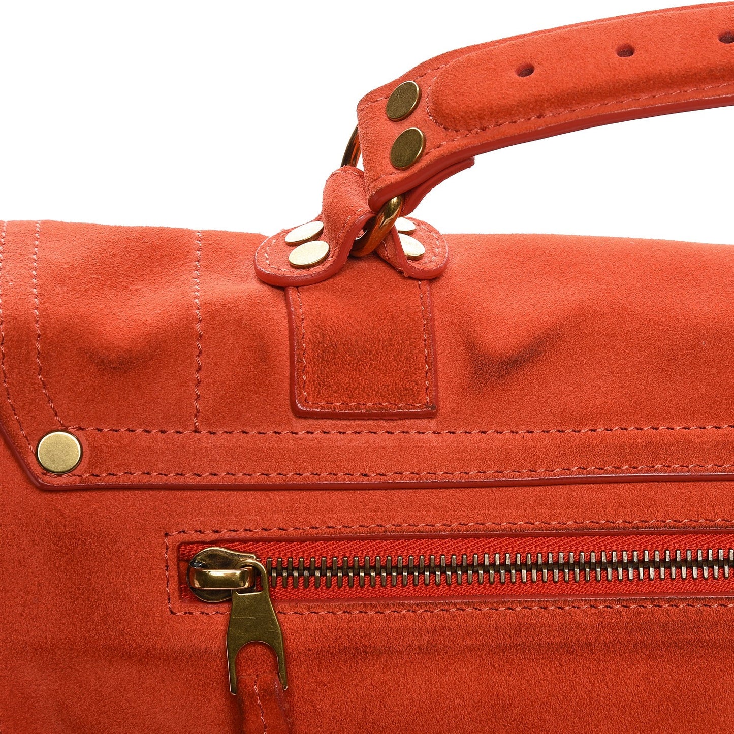 Suede PS1 Medium Satchel Orange