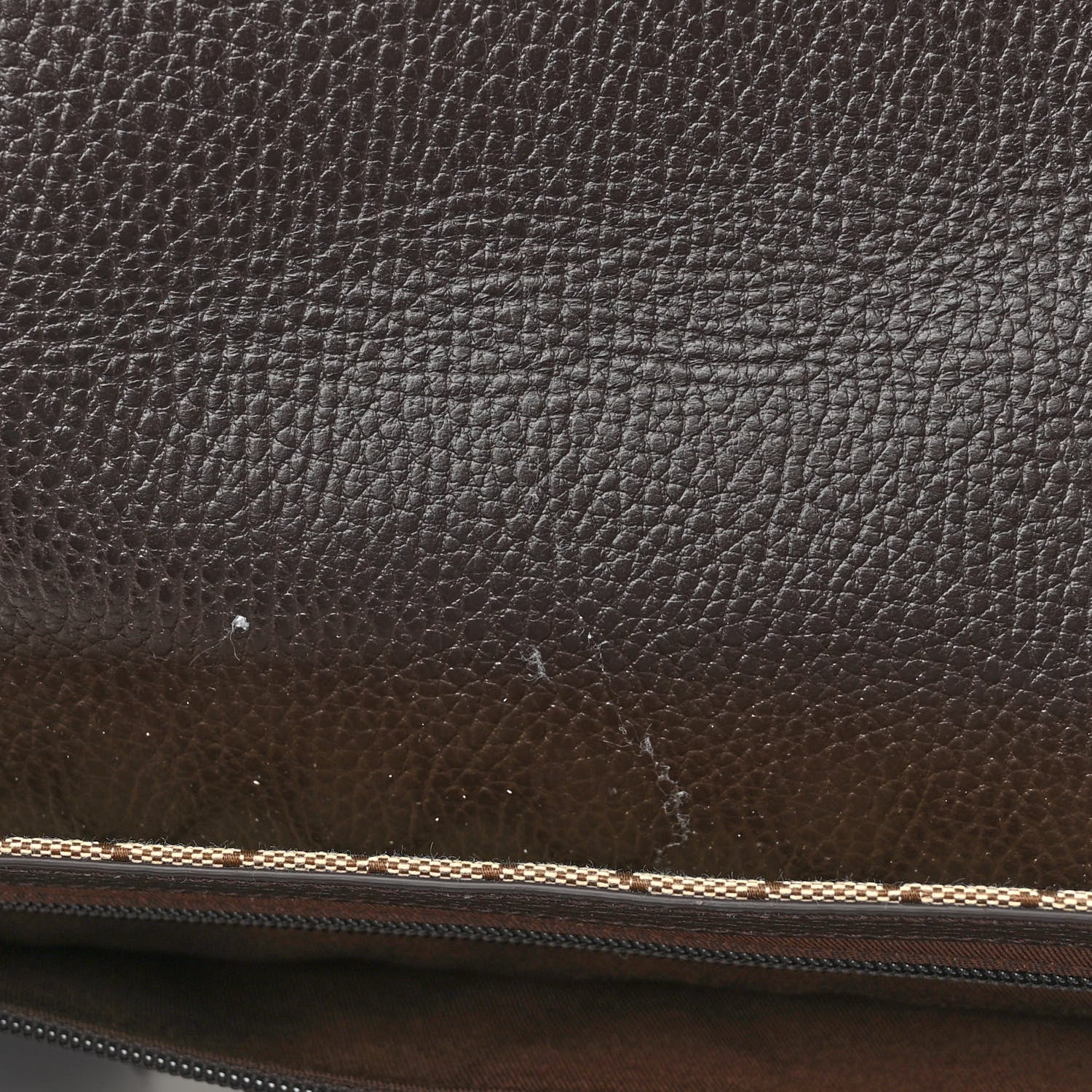 Gucci Monogram Large Flap Messenger Bag Beige Dark Brown 11 of 11