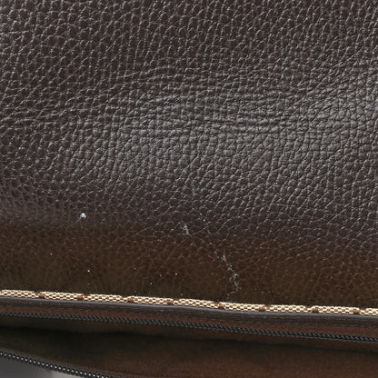 Gucci Monogram Large Flap Messenger Bag Beige Dark Brown 11 of 11