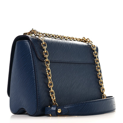 Louis Vuitton Epi Twist Shoulder Bag MM Indigo 3 of 9