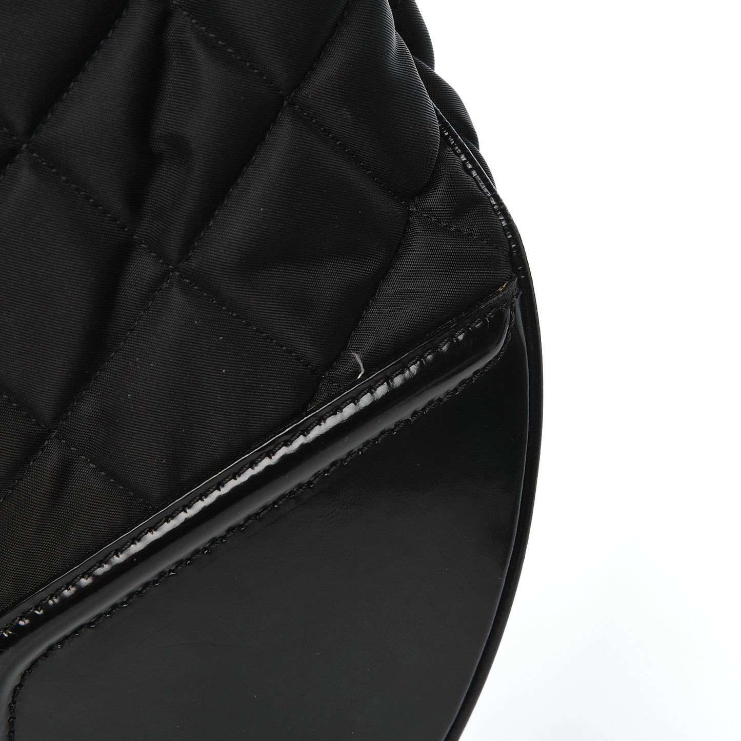 Nylon Calfskin Quilted Hoxton Hobo Black