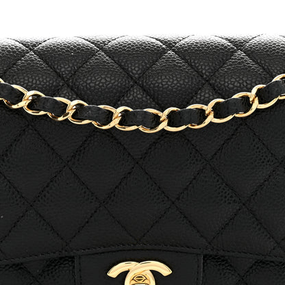 Chanel Caviar Quilted Medium Double Flap Black 8 of 12