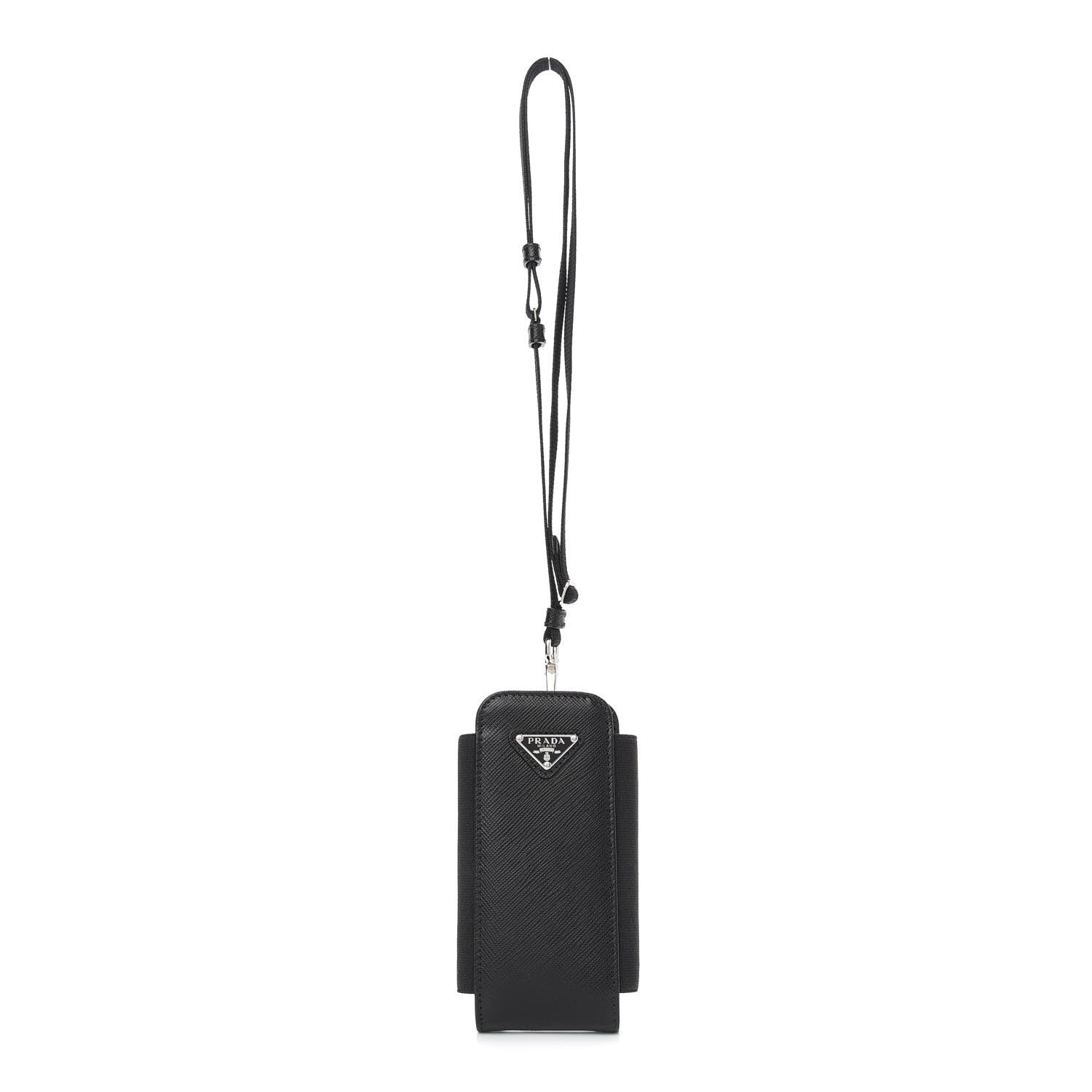 Prada Saffiano Phone Case Pouch Black 1 of 8