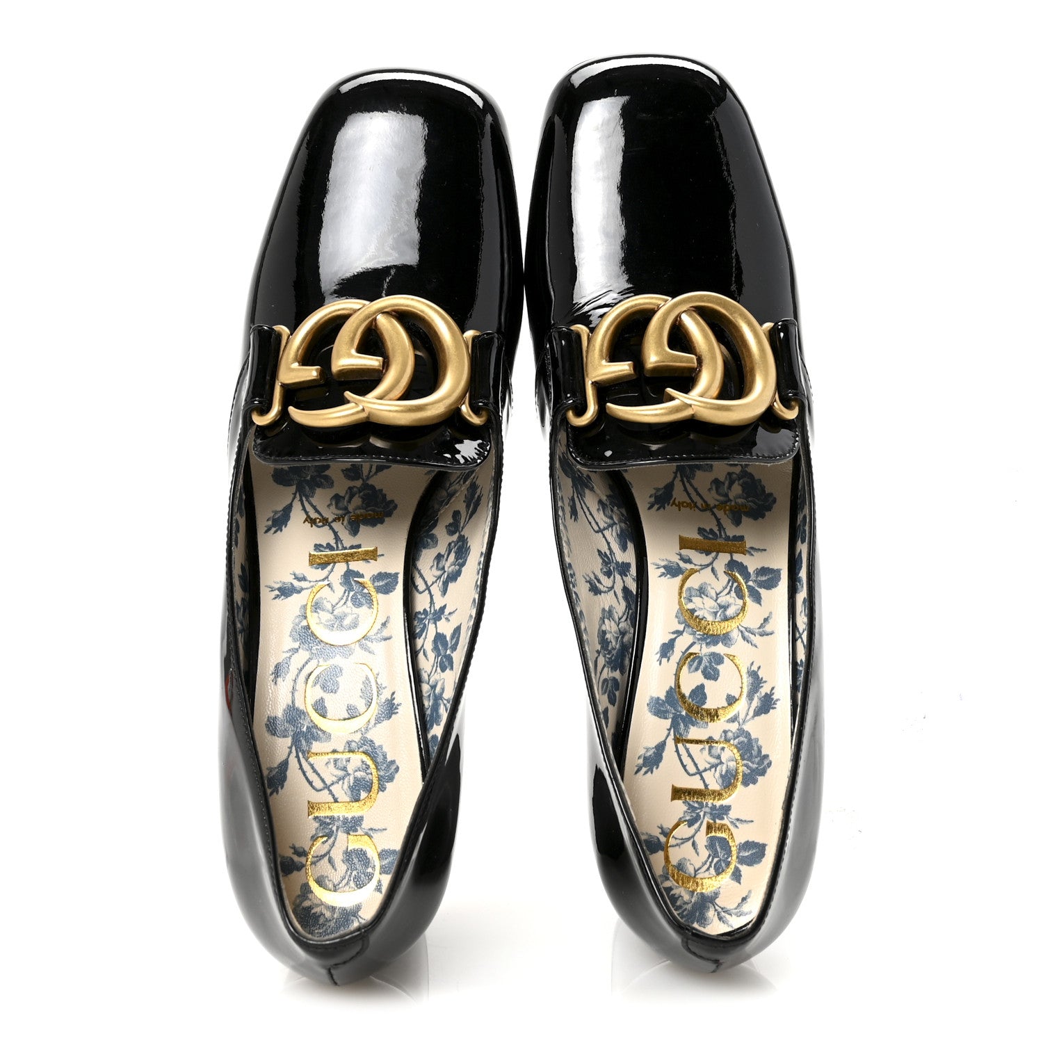 Gucci Vernice GG Victoire 55mm Loafer Pumps 38 Black 2 of 10
