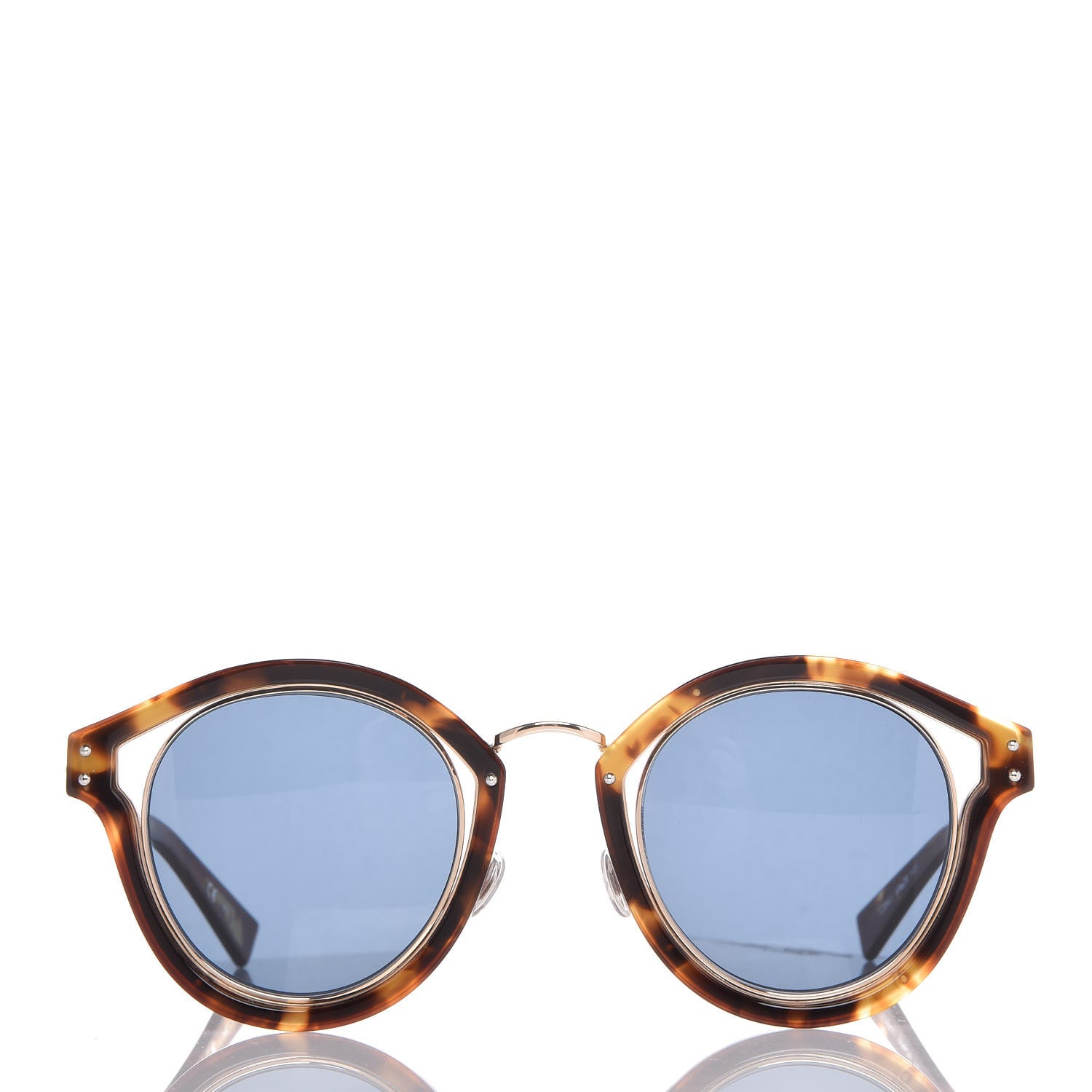 Christian Dior Elliptic Sunglasses Brown Havana 2 of 11