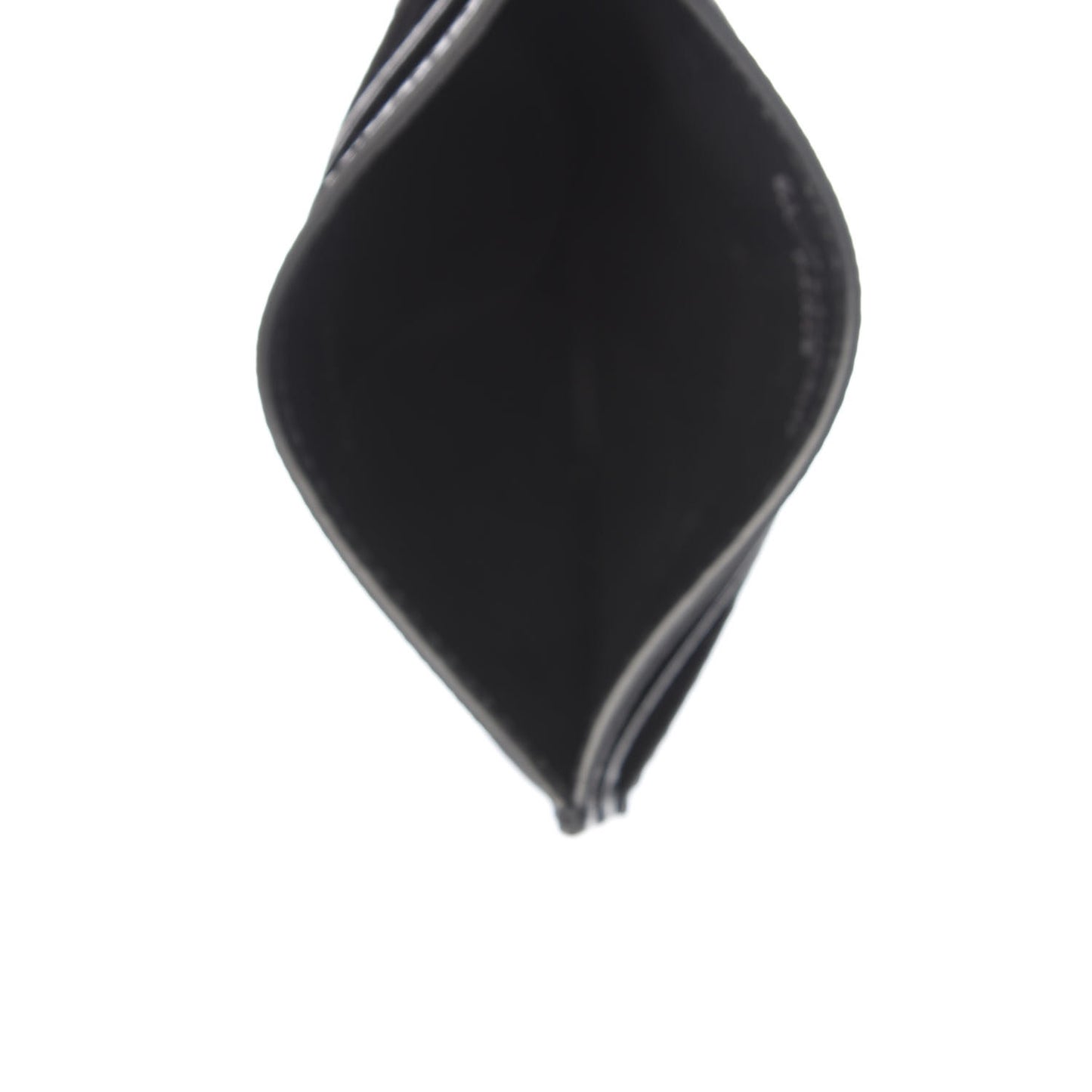 Grain De Poudre Matelasse Chevron Monogram Credit Card Case Black